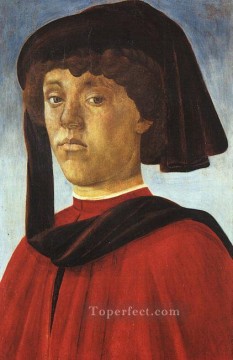  joven Pintura Art%C3%ADstica - Retrato de un joven Sandro Botticelli